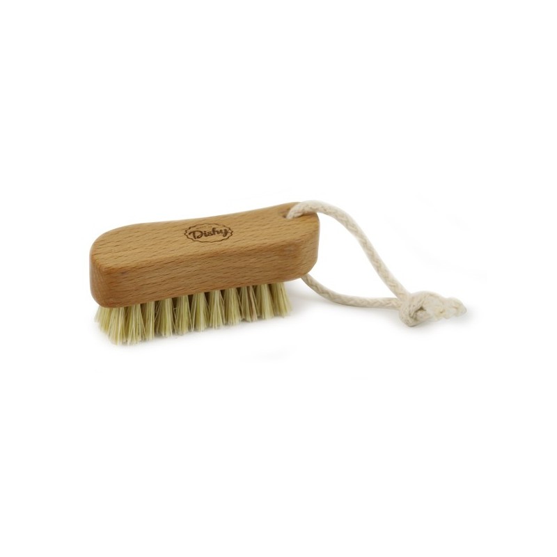 Wooden Nailbrush small with rope
